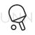 Table Tennis Line Icon - IconBunny