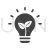 Eco friendly Bulb Glyph Icon