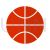 Basketball Flat Multicolor Icon - IconBunny