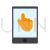 Touchscreen Technology Flat Multicolor Icon