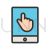 Touchscreen Technology Line Filled Icon