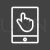Touchscreen Technology Line Inverted Icon