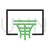 Basketball Hoop Line Green Black Icon - IconBunny