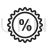 Percentage Line Icon
