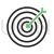 Darts Line Green Black Icon - IconBunny
