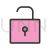 Open Lock I Line Filled Icon