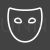 Mask Line Inverted Icon