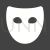Mask Glyph Inverted Icon