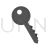 Key I Greyscale Icon