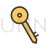 Key I Line Filled Icon
