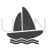 Boating Glyph Icon - IconBunny