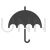 Umbrella Glyph Icon