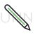 Pencil Line Green Black Icon