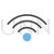 Wifi Blue Black Icon - IconBunny