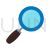 Magnifying Glass Flat Multicolor Icon