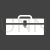 Stationery Box Glyph Inverted Icon