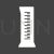 Measuring Cylinder Glyph Inverted Icon