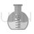 Round Bottom Flask Greyscale Icon