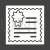 Diploma Glyph Inverted Icon
