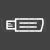 Flash Drive Line Inverted Icon