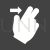 Two Fingers Right Glyph Inverted Icon