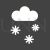 Snowing Glyph Inverted Icon