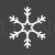 Snowflake Line Inverted Icon