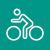Cycling Person Line Multicolor B/G Icon - IconBunny
