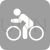 Cycling Person Flat Round Corner Icon - IconBunny