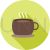 Cup of Coffee Flat Shadowed Icon