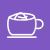 Cup of Coffee Line Multicolor B/G Icon
