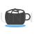 Cup of Coffee Blue Black Icon