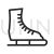 Ice Skating Shoe Line Icon