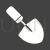 Trowel Glyph Inverted Icon
