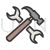 Wrench and Hammer Line Filled Icon