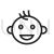 Smiling Baby Line Icon
