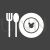Baby Food Glyph Inverted Icon