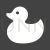 Duckling Glyph Inverted Icon