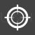 Target Glyph Inverted Icon