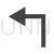 Left Turn Glyph Icon