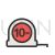 Measuring tape Line Filled Icon - IconBunny