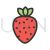 Strawberry Line Filled Icon