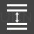 Line Spacing Glyph Inverted Icon