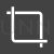 Crop Glyph Inverted Icon