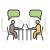 Chatting Line Filled Icon