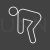 Stretching Line Inverted Icon