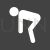 Stretching Glyph Inverted Icon