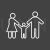 Parents Line Inverted Icon