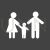 Parents Glyph Inverted Icon