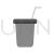 Juice Cup Greyscale Icon